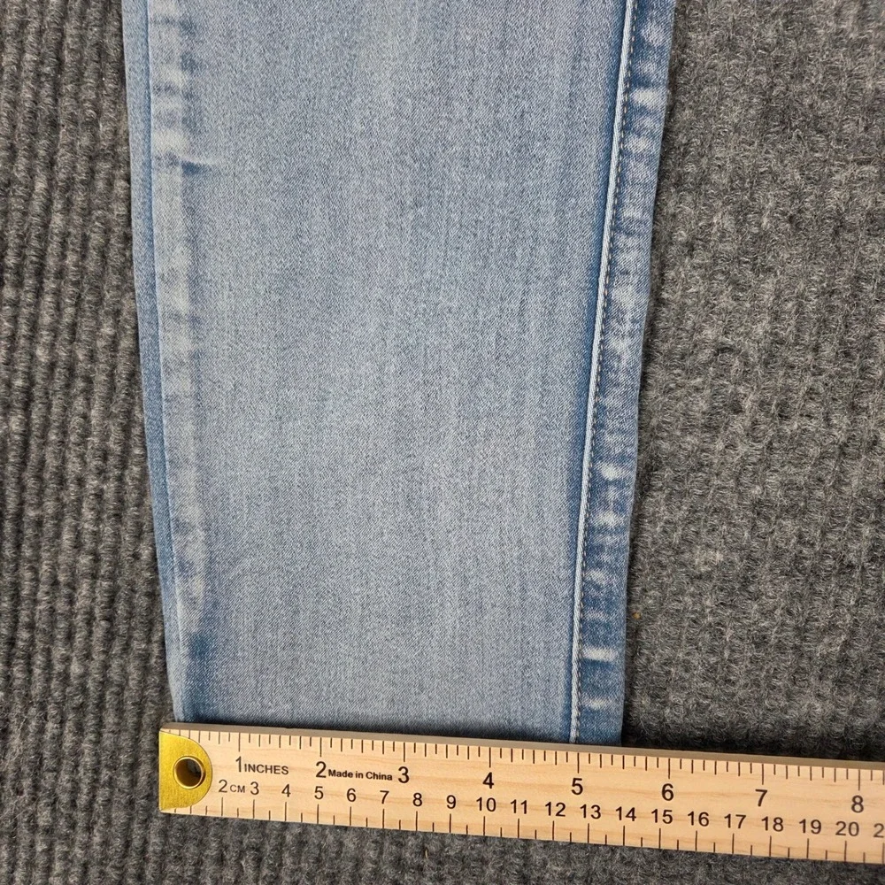 Tush Push Womens High Rise Skinny Jeans Light Wash Embellished Size 13 261016